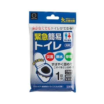 日本-小久保 便攜式緊急廁所(1次用) X6入組