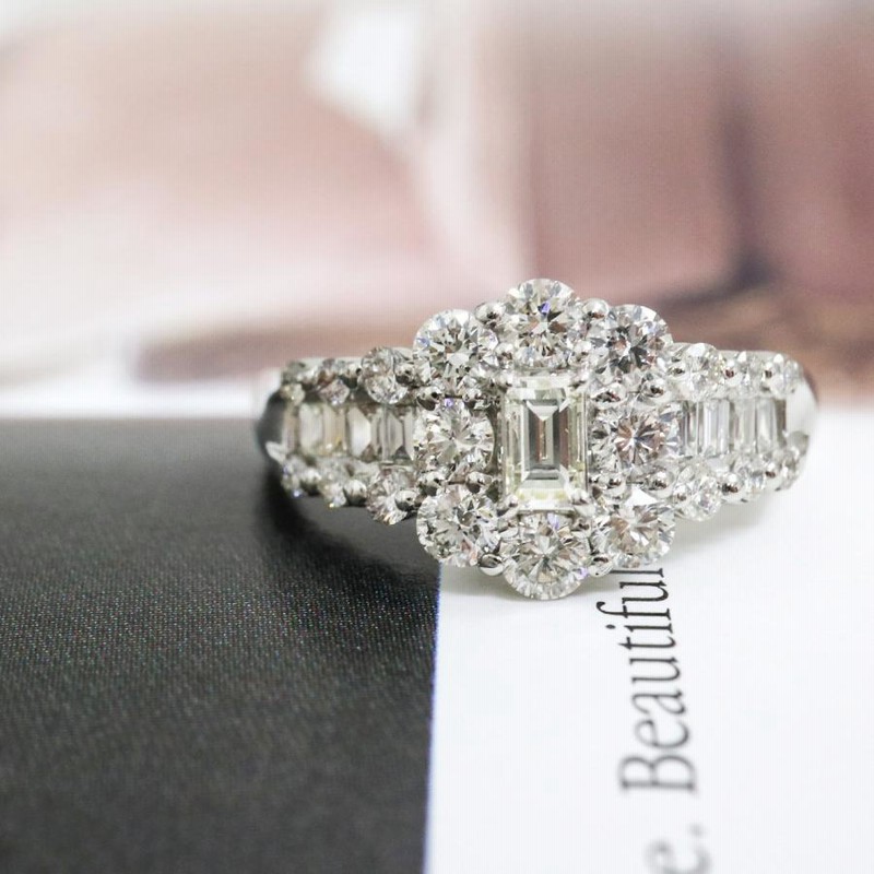 プラチナ リング ダイヤモンド レディース 1ct 1カラット pt900