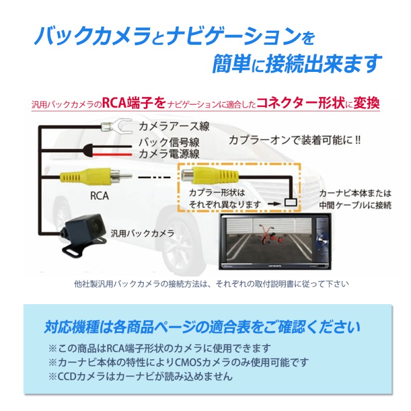 トヨタ ダイハツ ナビ 2010年モデル NSZD-W60 バックカメラ ハーネス 10個 セット 接続 変換 RCH001T 同等品 業務用  アダプター RCA リア | LINEショッピング