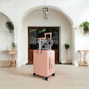 【BIGGER】20吋多功能鋁框胖胖箱 - 櫻花粉