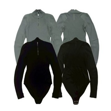 W Nike Esc Knit Bodysuit 針織連身衣 黑/軍綠 FD6483