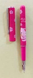 【震撼精品百貨】Hello Kitty 凱蒂貓~日本三麗鷗 KITTY 鋼筆/中性筆-桃#13178