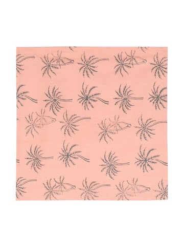 Les-Ottomans - palm tree-print cotton napkin - unisex - Cotton - One Size - Pink