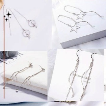 🔥現貨24H秒出🔥極簡垂墜耳環 耳針 耳環 耳飾 女生耳環 流線耳環 韓系耳環 氣質耳環 百搭耳環 小眾耳環 銀色耳環