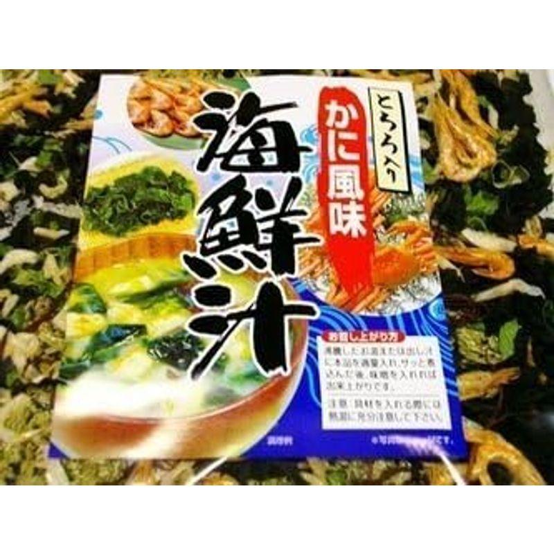 お味噌汁約４０杯分 とろろ入りかに風味海鮮汁 ９０ｇ お手軽に本格海鮮汁ができます海鮮汁の具