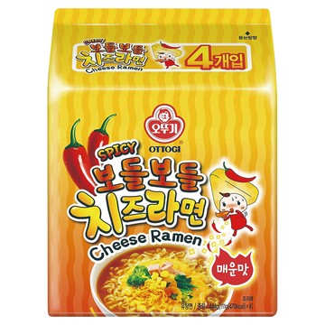 OTTOGI 不倒翁 辣起司風味拉麵 111g  4包