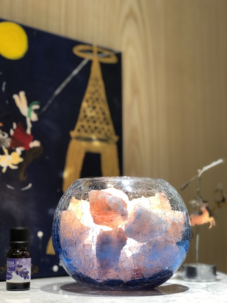 蔚藍海岸薰香精油鹽燈