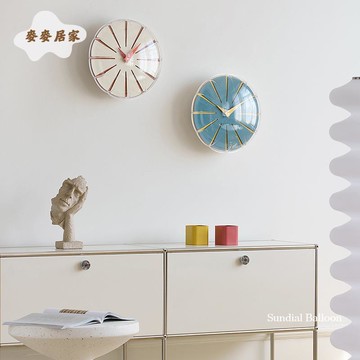 泡泡氣球 掛鐘 家用客廳 鐘表 墻面 裝飾 電視柜桌面擺件 時鐘[DD0508001]