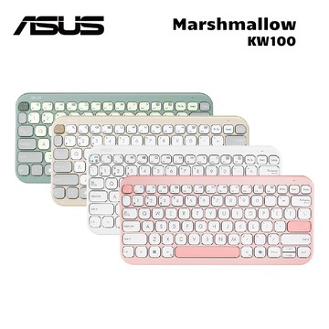 【ASUS 華碩】Marshmallow 無線鍵盤 藍牙 KW100