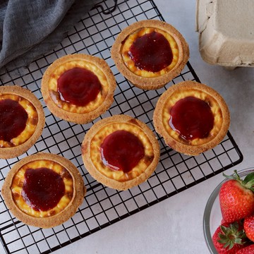 ［快速出貨］【艾立蛋糕】草莓冰淇淋蛋塔(6入/盒)