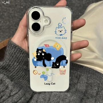慵懶睡覺貓咪適用蘋果iphone17手機殼16/15磁吸14/13/12可愛/日常