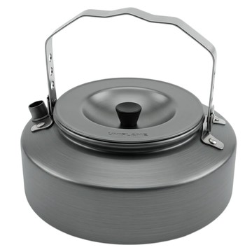 UNIFLAME 日式扁水壺 147 x 71mm 163g 700ml  銀灰色  1個