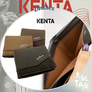 造型明線拉鏈錢包 潮流新品 小眾設計感 皮革短夾 大容量收納 多卡夾層 防刮耐用 生日禮物推薦 KENTA