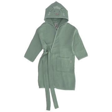 Sterntaler 純棉浴袍-草綠刺蝟