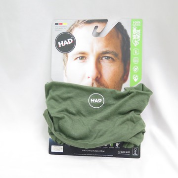 HAD MERINO 美麗諾羊毛 德國多功能頭巾 脖圍 調節體溫 HA4600035 軍綠色【iSport商城】