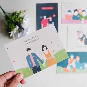 客製人像似顏繪 / 情侶 / 寵物 / 婚禮 / 明信片 / 卡片