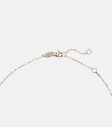 Stone and Strand Full Volume 14kt gold (585/1000) necklace with sapphire and diamond