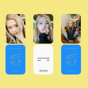 ⭐韓國代購正版⭐樸彩英Rosé 韓站dc生日小卡三張