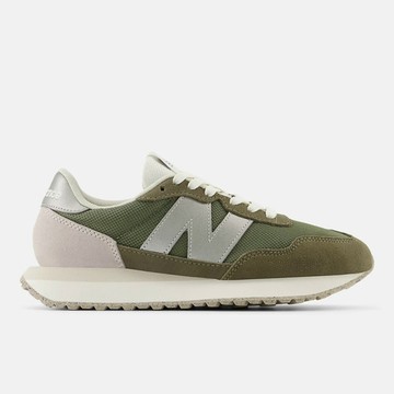 New Balance [WS237MSW] 女 休閒鞋 運動 復古 B楦 NB 237 緩震 舒適 橄欖綠