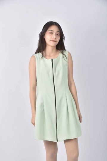 (S) culture de背心綠色洋裝