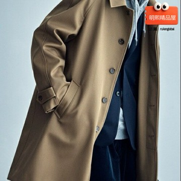 【重磅廓形】羊毛大衣 風衣 外套 男裝 羊毛呢大衣 插肩袖設計 垂墜挺括 商務休閒 秋冬保暖