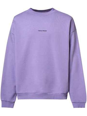 A BETTER MISTAKE - Essential crew-neck sweatshirt - women - Organic Cotton - 2 - Purple