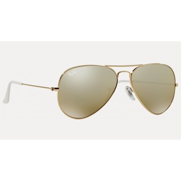 RayBan雷朋 太陽眼鏡  RB3025 0013K-58mm 時尚飛官水銀鏡面款 -金橘眼鏡
