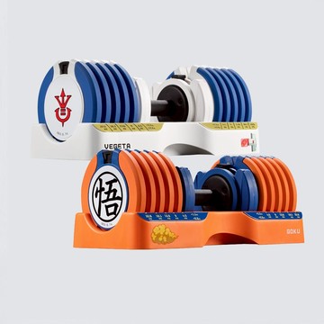 Byzoom 七龍珠Z 25公斤(55磅) 可調式啞鈴 15段重量 速調啞鈴 宅配免運