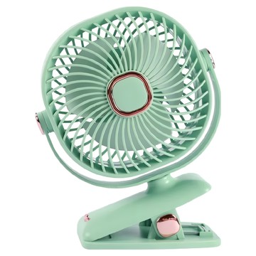 可立可夾多功能風扇 USB插頭 多途徑充電  清新綠  28057