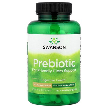 Swanson Vitamins, 有益菌羣幫助益生元，120 粒全素膠囊（每粒膠囊 375 毫克）