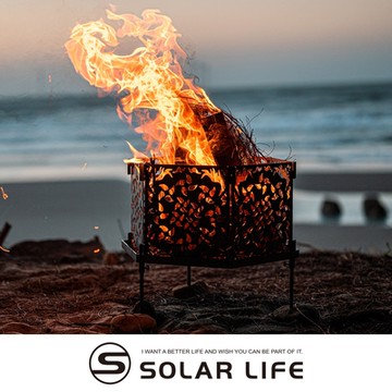 RobSnow ken-shuri 黑皮鐵焚火台/手裏劍 (不含爐架).露營柴火爐 戶外取暖爐 折疊焚火架 焚火台木柴爐 BBQ烤肉爐