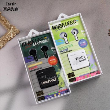 耳朵先森時尚凱蒂貓泰迪熊英文涂鴉半入耳翻蓋無線藍牙耳機叮當貓