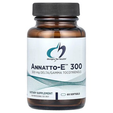 Designs For Health, Annatto-E™ 300，60 粒軟凝膠
