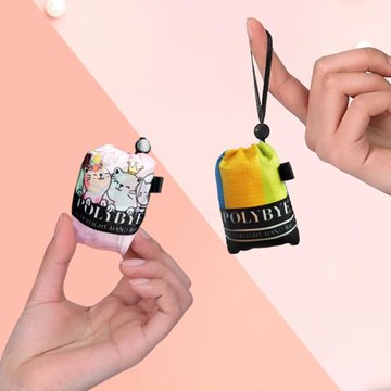 POLYBYE超輕折疊便攜購物袋 尼龍小巧超輕收納防潑水女生環保手袋