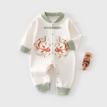 新生兒衣服寶寶睡衣無骨嬰兒連體衣安陽嬰童裝純棉a類嬰兒爬爬服鑫弘-萌寶童裝可開發票