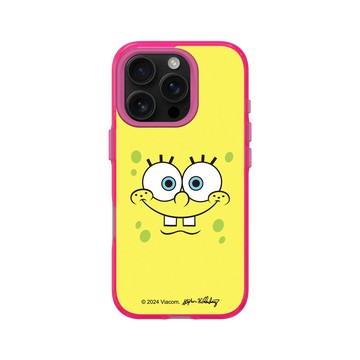 iPhone 16 Pro Clear 粉漾桃 - 海綿寶寶 SpongeBob - 海綿寶寶