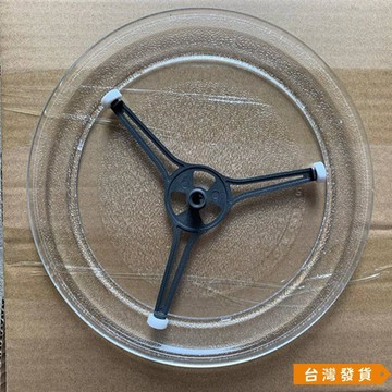 【台灣發貨】加厚美的微波爐玻璃盤轉盤 格蘭仕通用配件 托盤底盤玻璃盤24.5cm
