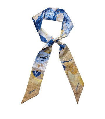 Grace De Monaco Silk The Promenade Ribbon Scarf