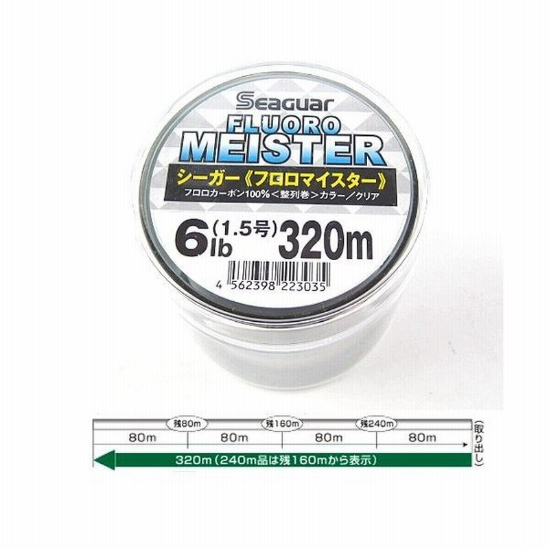 11 1 最大21 還元 クレハ合繊 シーガー フロロマイスター ３２０ｍ ６ｌｂ クリア 東日本店 通販 Lineポイント最大0 5 Get Lineショッピング