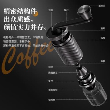嚴選手搖磨豆機咖啡豆研磨機咖啡手動磨粉手沖器具手磨咖啡機小型