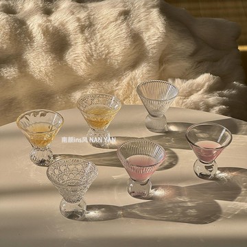 迷你酒杯 迷你寶石紋 酒杯玻璃 玻璃杯 主人杯一口杯功夫茶杯 調酒杯 白酒杯果汁杯 酒杯 茶杯 小酒杯 威士忌酒杯
