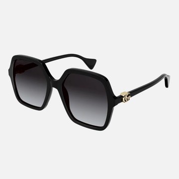 【GUCCI 古馳】膠框太陽眼鏡(GG1072SA-001 雙G LOGO)