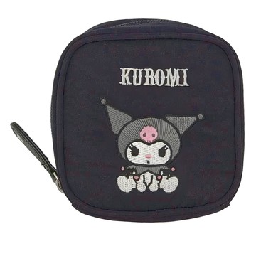 pigi 刺繡收納包  酷洛米 黑色  10x10x5.5cm