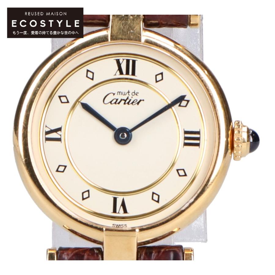 Cartier カルティエ レディース腕時計 マストヴァンドーム ヴェルメイユ トリニティ QZ 925 GP レザーベルト ゴールド ブラック |  腕時計 | Brand Boutique SiSSY.Japon｜シシィ・ジャポン ,国立,買取強化中