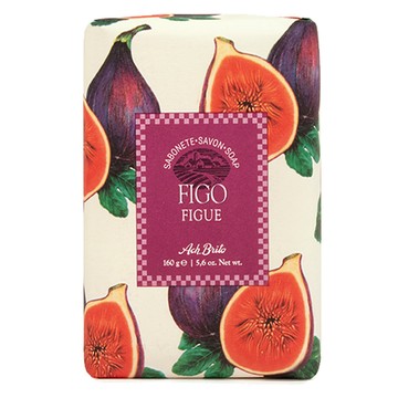 Ach Brito 【 艾須布里托】FIG文藝無花果香氛皂-紫紅 160g(100%植物皂 彷彿現採新鮮無花果香氛)