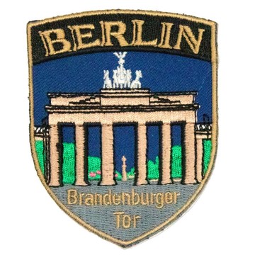 DIY刺繡徽章 時尚男臂章 德國 柏林盾型 地標刺繡 徽章 貼布 刺繡貼 補衣服貼 臂章 熨燙徽章 布貼 布章貼 _廠商直送