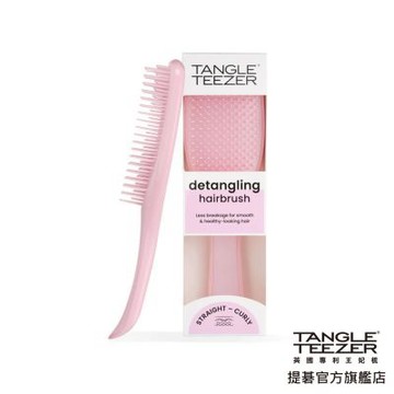 【TANGLE TEEZER提碁】英倫手握梳(中)-粉色 王妃梳 公司貨
