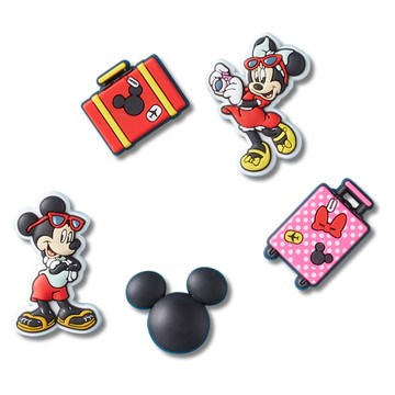 【全館滿額折】 Crocs Mickey Vacation 米奇 米妮 迪士尼 假期 聯名系列 5件組 鞋扣 H7823【新竹皇家10013564】