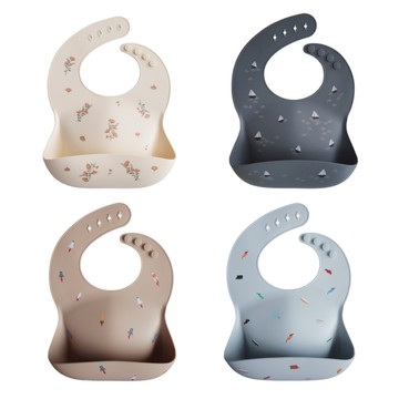 美國 Mushie 矽膠圍兜(多款可選)