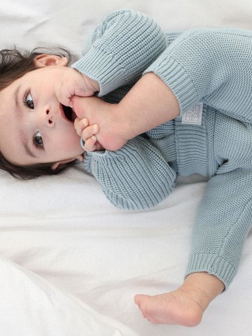 Baby Cotton Flow Strap Leggings [Deep Green]